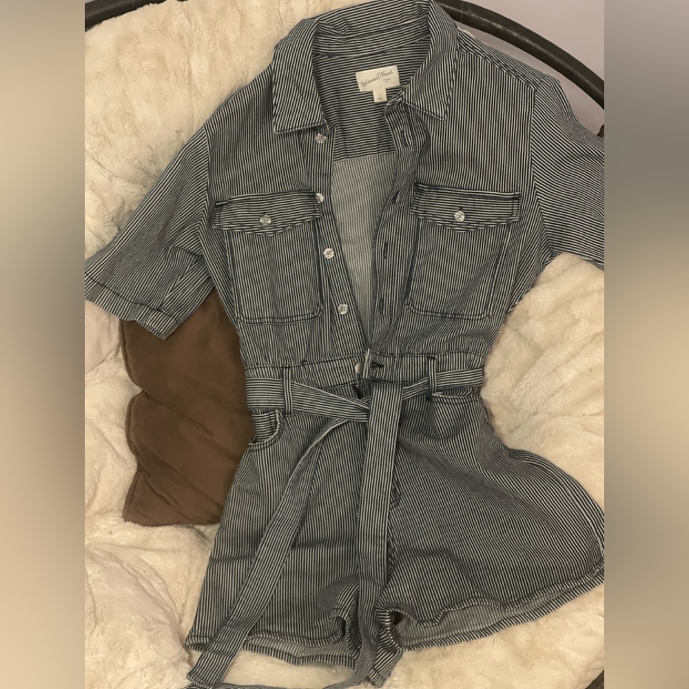 Stripped Denim Jumper
